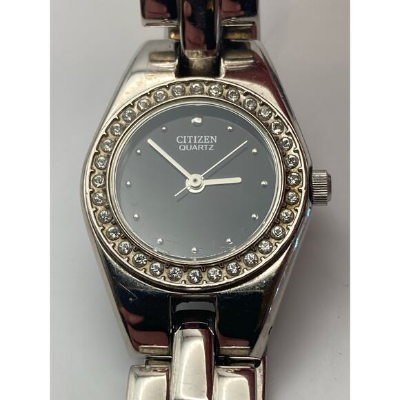 VTG Citizen Dress Womens Watch 23mm New Battery Wrist 5.5" WR 5930-S99001 - Picture 3 of 8